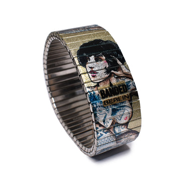 Multi Vintage Tattoo Girl by Brian Kelly - 23mm- Metallic Finish  New for winter 2022 Design vom Berliner Tattoo-Künstler Brian Kelly. Handgezeichnete, limitierte Auflage.